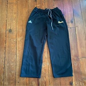 Adidas Running Pants Zipper Pockets Mens Size Large Black